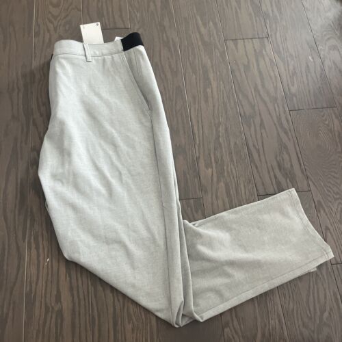 NWT Zara The Driver Pants Mens XL Gray Solid Comfort Slim Fit Trousers Slacks
