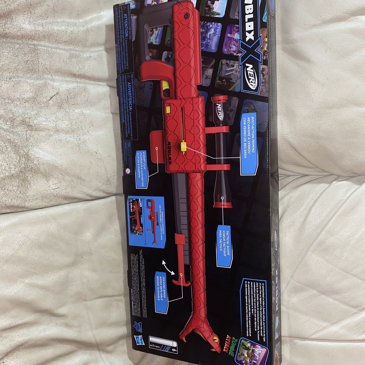 Nerf Roblox Zombie Attack: Viper Strike Nerf Sniper-Inspired Blaster With  Scope