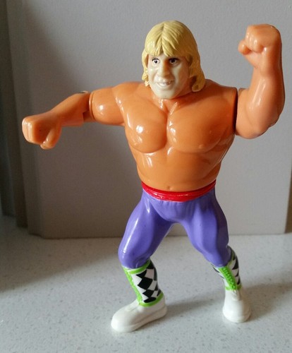 wwf hasbro figure - owen hart - vintage 90s - faded face