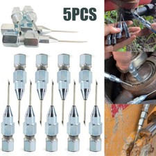 5pcs Grease Gun Needle Tip of The Mouth Removable Needle Nose Head Nozzle