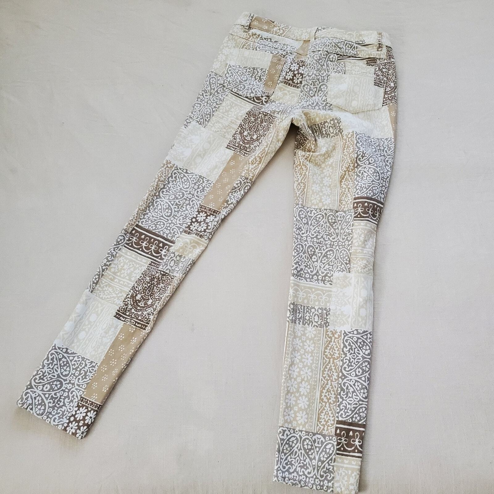 J McLaughlin patchwork filigree neutral pants wom… - image 4