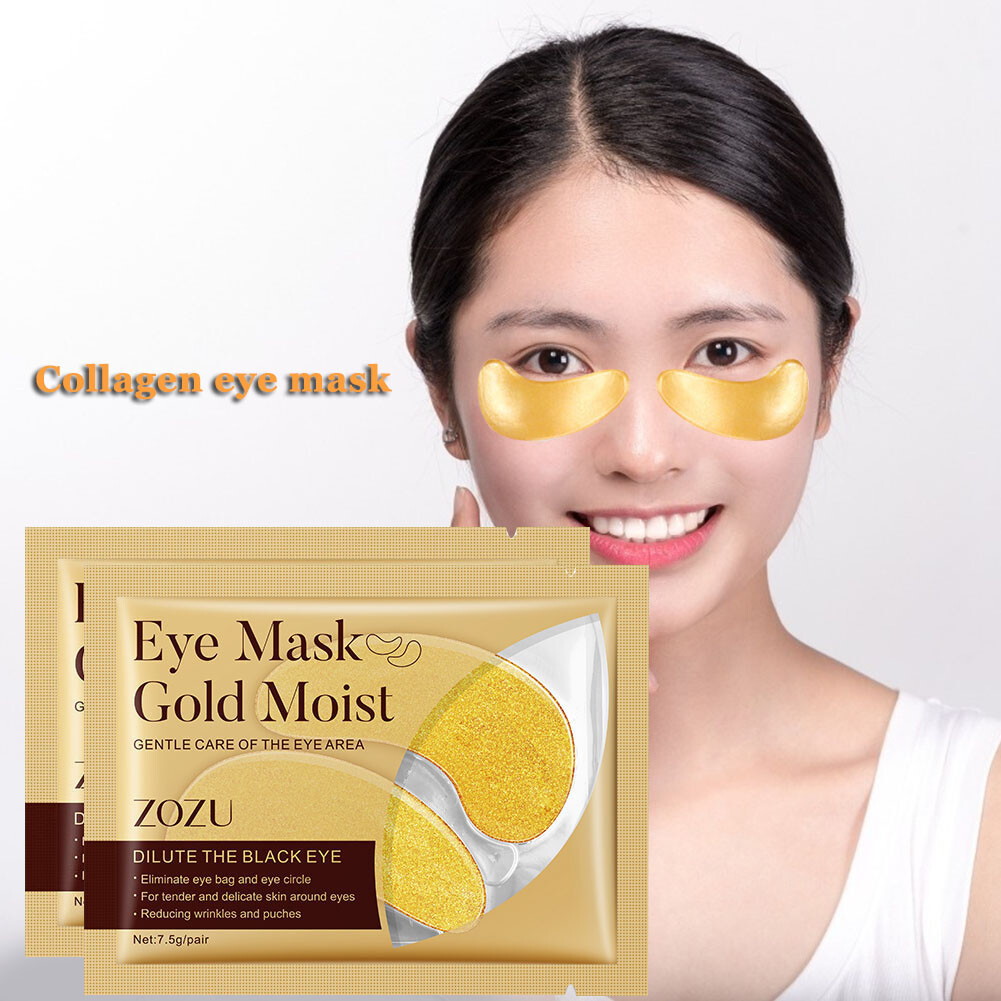 2pcs Gold Eye Mask Remove Dark Circle Eyebag Anti Wrinkles Eye Patches