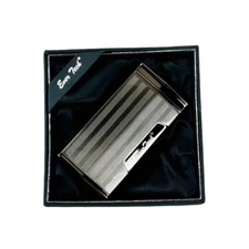 Ever Tech Quad Flame Cigar Torch Lighter with Cigar Punch Cutter Gunmetal Color