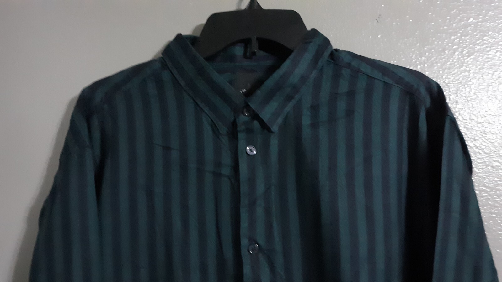 newMEN'S H&M FOR BIG & TALL LONG SLEEVE/ BUTTON DOWN DRESS SHIRT