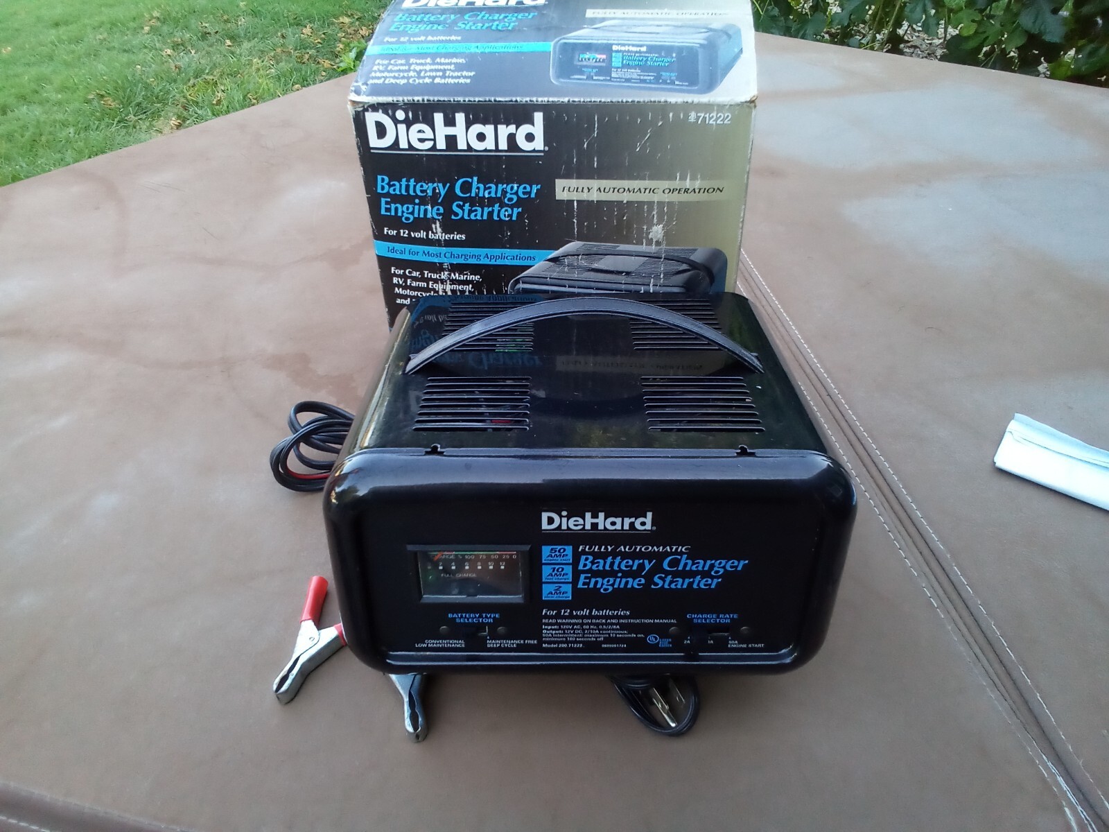DieHard 71222 Battery Charger/Starter 12v Volt Automatic 2/10/50 AMP W