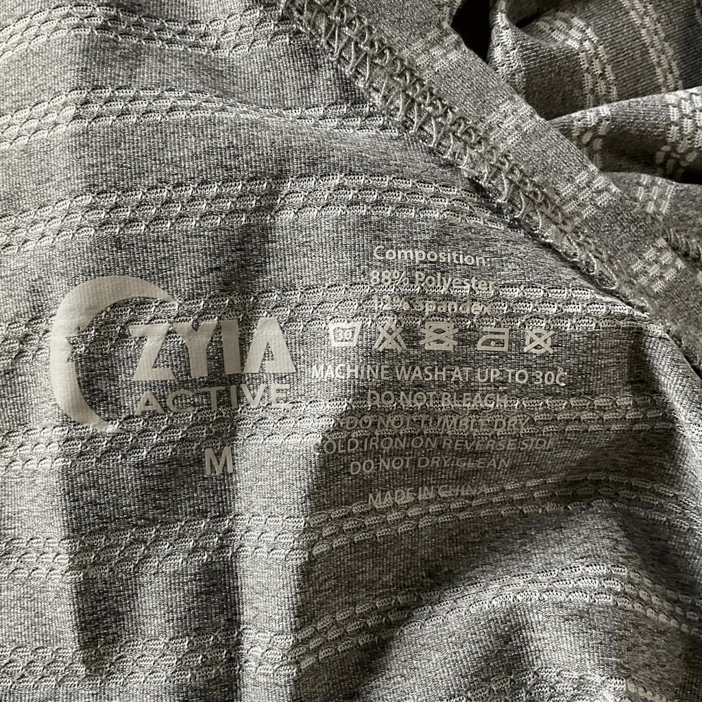 Zyia Active Medium Nimbus Gray Split Back Tank To… - image 8