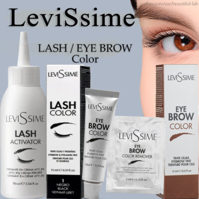 LeviSsime EYE BROW / LASH Color Tint! Activator / Cleanser / Oxidante / Remover