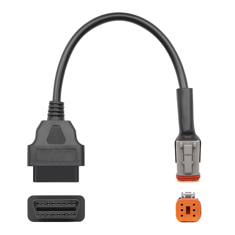 AERMOTOR 2-in-1 OBD Adapter For Harley Davidson – 6-Pin & 4-Pin To 16-Pin Diagnostic Connector