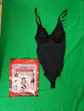 Shaperx Womens 5215 Umber Thong Body Shapewear Tank Top Bodysuit Sz 2X/3X