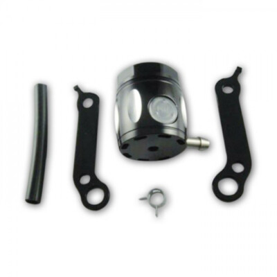 Bremsflüssigkeitsbehälter Barrel schwarz Aluminium inkl. Halter Bremsanlage