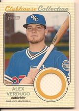 ALEX VERDUGO 2017 TOPPS HERITAGE MINORS CLUBHOUSE COLLECTION GAME USED RELIC
