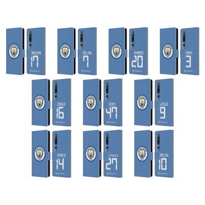 MAN CITY FC 2021/22 PLAYERS HOME KIT GROUP 1 LEATHER BOOK CASE FOR XIAOMI PHONES