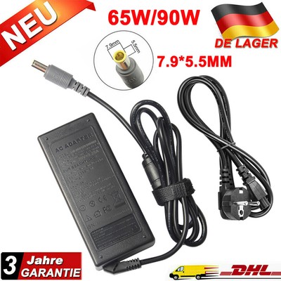90W/65W 20V Laptop Charger Netzteil Ladegerät Ladekabel für Lenovo ThinkPad IBM 