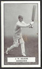 GALLAHER - FAMOUS CRICKETERS - #28 J W HEARNE, MIDDLESEX