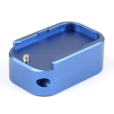 BLUE Weighted Magazine Base Plate Compatible with Glock 9mm/.40