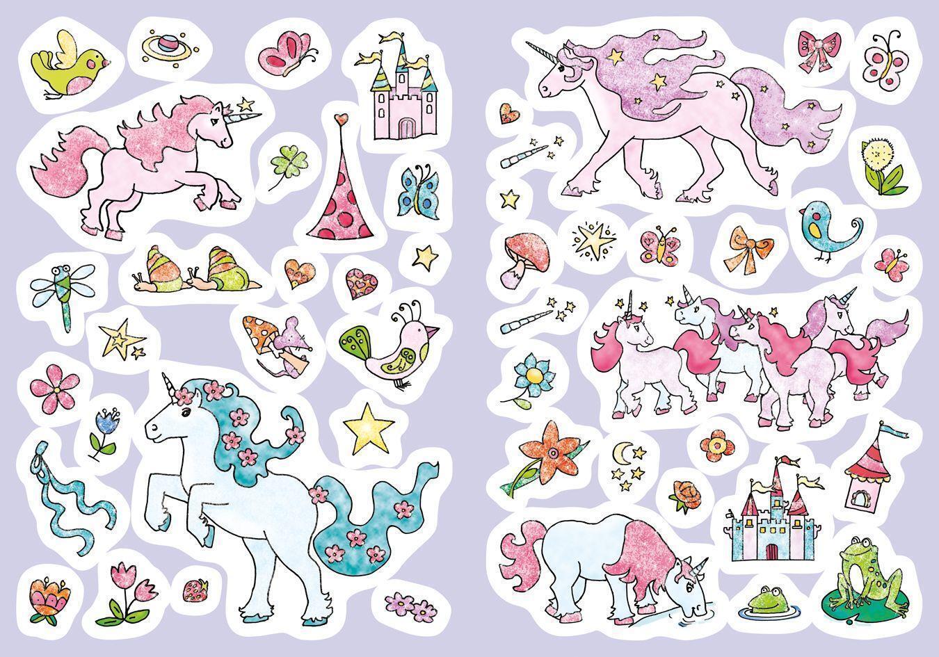 Thumbnail - Silke Neubert | Glitzer-stickr-malbuch. Einhörner | Broschüre |