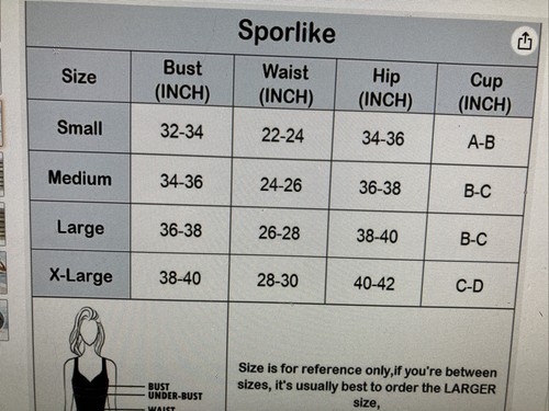 NEW Sporlike women ruffle high waist 2 piece black swimsuit - Picture 5 of 5