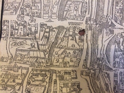 PARIS EN 1552. FAC SIMILE DU PLAN DE BALE .1877. - Foto 12 di 12