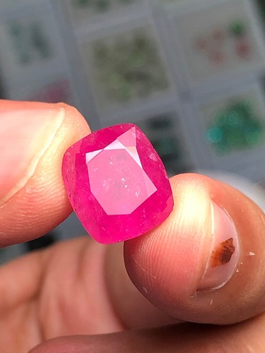 8 carat rose pink rubilight tourmaline origin Afghanistan dimension:12*11*8mm - Picture 5 of 9