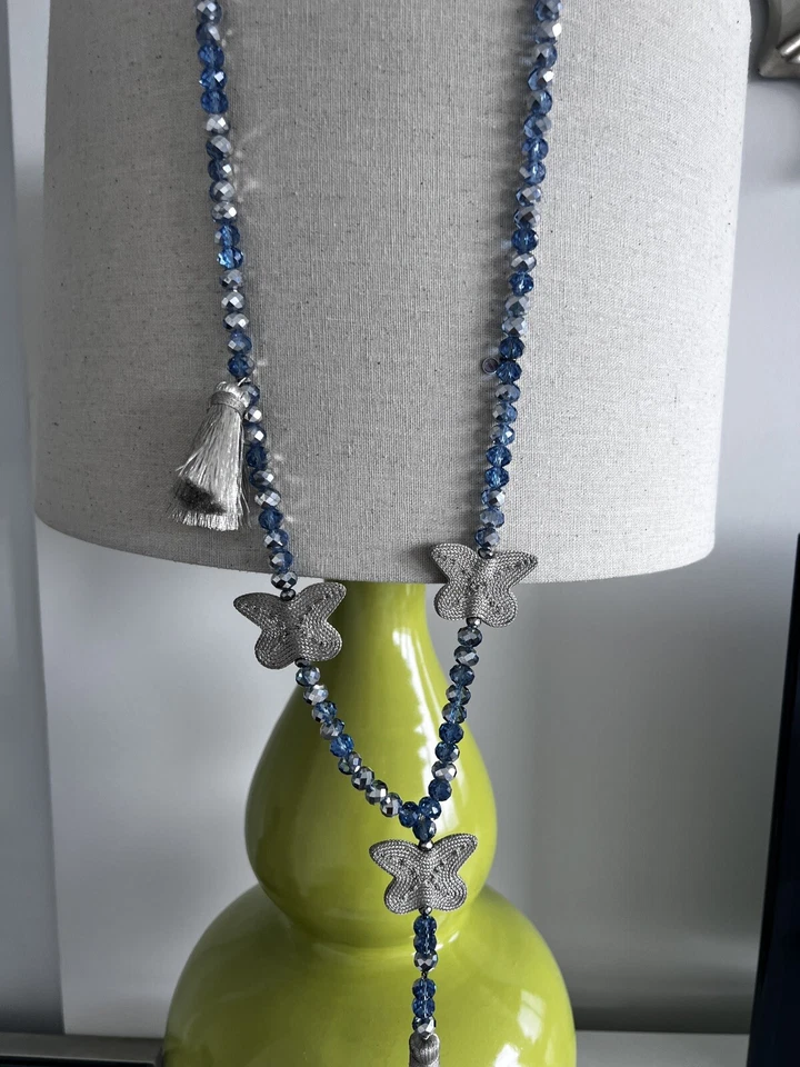 “Jil D’hostun “🦋 Luxury Fashion Long Beads Butterfly Necklace! French Chic 👌🏼 - Image 3 of 4