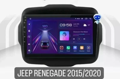 Radio 2 Din Pour Jeep Renegade 1GB 32GB Navigateur GPS Bluetooth Android Wi-Fi - Photo 1/4