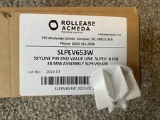 RollEase Skyline SL-Series Pin End SLPEV653W for 1-1/2 Inch Tube 38mm WHITE NEW