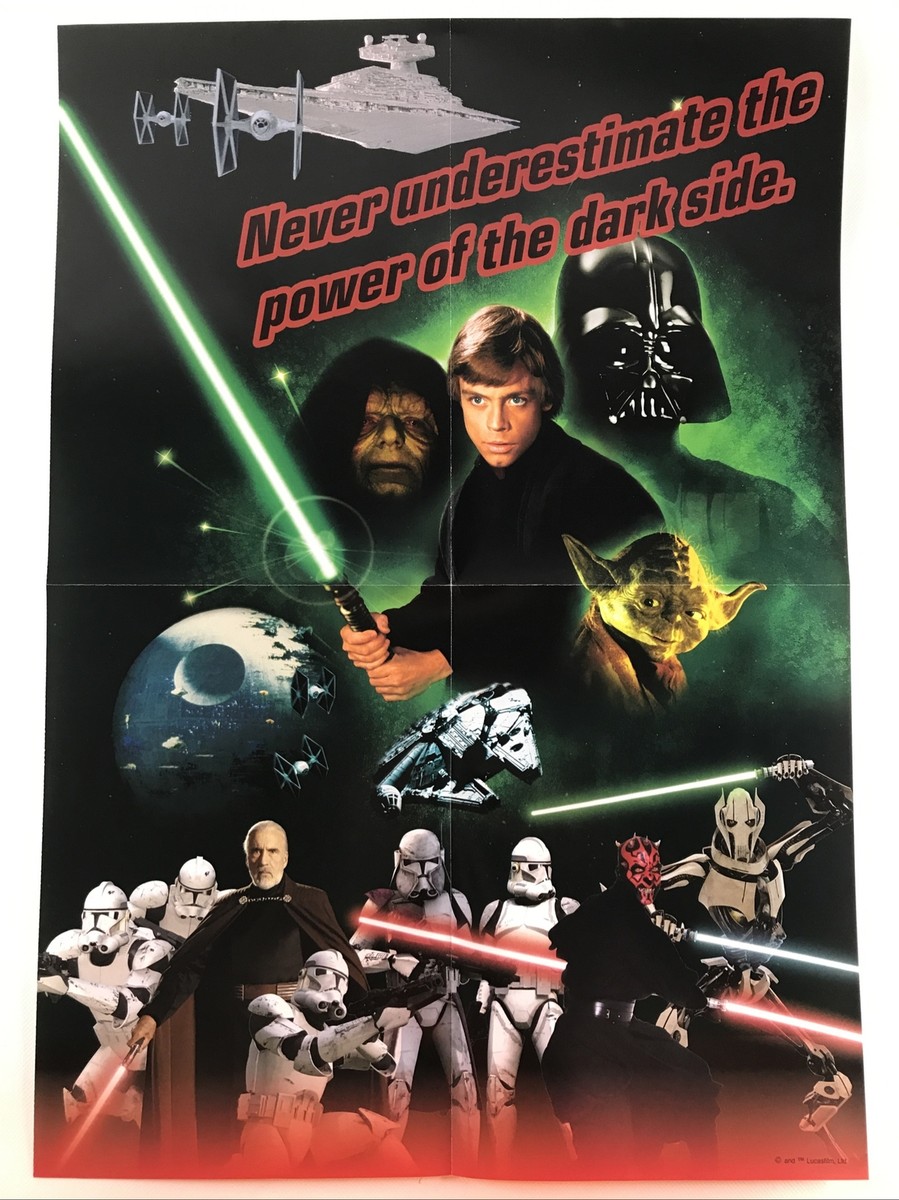 Never Underestimate The Power Of The Dark Side - Star Wars Poster
