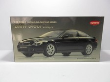 Kyosho 1/18 BMW 645Ci Coupe Black Diecast Model Car New