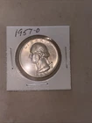 1957-D WASHINGTON SILVER QUARTER ~CH/BU ~NICE COIN~