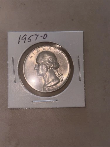 1957-D WASHINGTON SILVER QUARTER ~CH/BU ~NICE COIN~