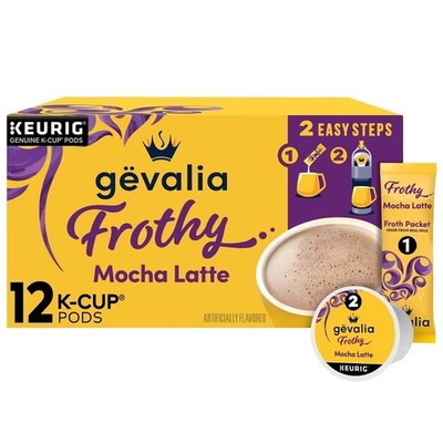 Kaffe Mocha Latte Espresso Roast Coffee Single Serve Pods - 12ct