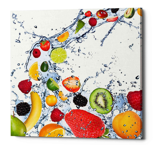 'Fruit Splash II' Canvas Wall Art, 18"x18"