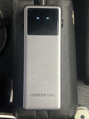 UGREEN Uno 6-in-1 USB-C Hub HDMI USB-C Power Adapter Gray w/ Smart Emoji Display