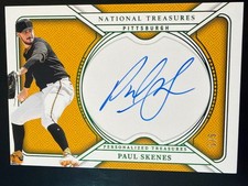2025 National Treasures Paul Skenes Personalized Autographs Auto Emerald /5 NT