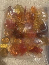 Fall Decor Accents Sparkling Gems Scatter Vase Filler Pumpkins Leaves Autumn