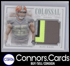 Alex Mack 2014 Panini National Treasures #CPB-AM Colossal Pro Bowl Patch /50