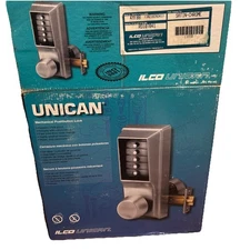 ILCO Unican Pushbutton Door Lock Satin Chrome – New Open Box - Sealed Hardware