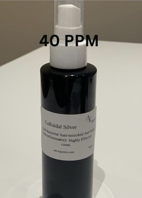 Colloidal Silver Spray 150 ML  40 PPM Superior Concentration,Smaller Particular