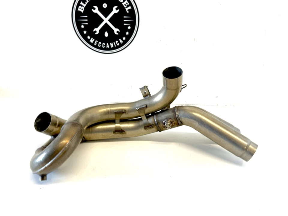 Tubo medio de escape genuino Ducati 848 1098 1198 S R OEM 57012633A Foto 4 de 4