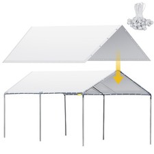 10 X 20 Ft Heavy Duty Carport Canopy Waterproof Garage Car Shelter Tarp Tent ...