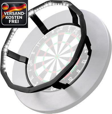Dartscheiben Beleuchtung mit Helligkeitsregelung - Präzise, schattenfrei, tragba