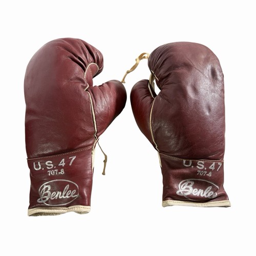 VTG PR 1947 Benlee US Military Boxing Gloves 707-8 Excellent - 8 OZ - #B