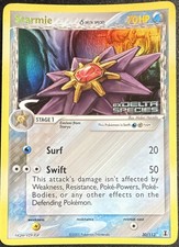 Starmie 30/113 EX Delta Species Reverse Holo Rare - NM - Near Flawless