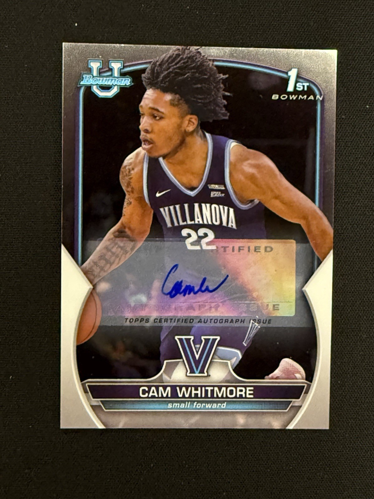 Cam Whitmore 1st Rookie Auto RC 2022-23 Bowman U Chrome #22