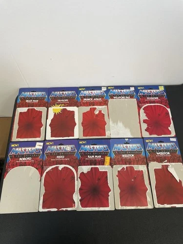 Vintage Masters of the Universe (MOTU) Original Card Backs 1980s – Lot of 10