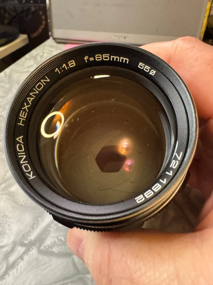 Lente Konica Hexanon AR 85 mm f/1,8 MF (Excelente Estado***) Foto 3 de 4