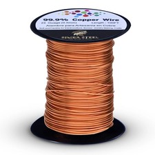 99.9 Pure Copper Wire 24 gauge x 100 FT 0.50mm x 30.5m Jewelry, DIY, Craft