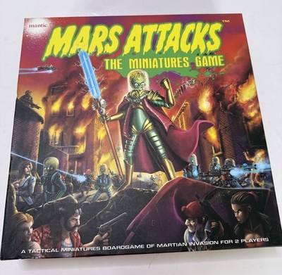 Mars Attacks The Miniatures Game Mantic Topps Board Game New Open Box Complete