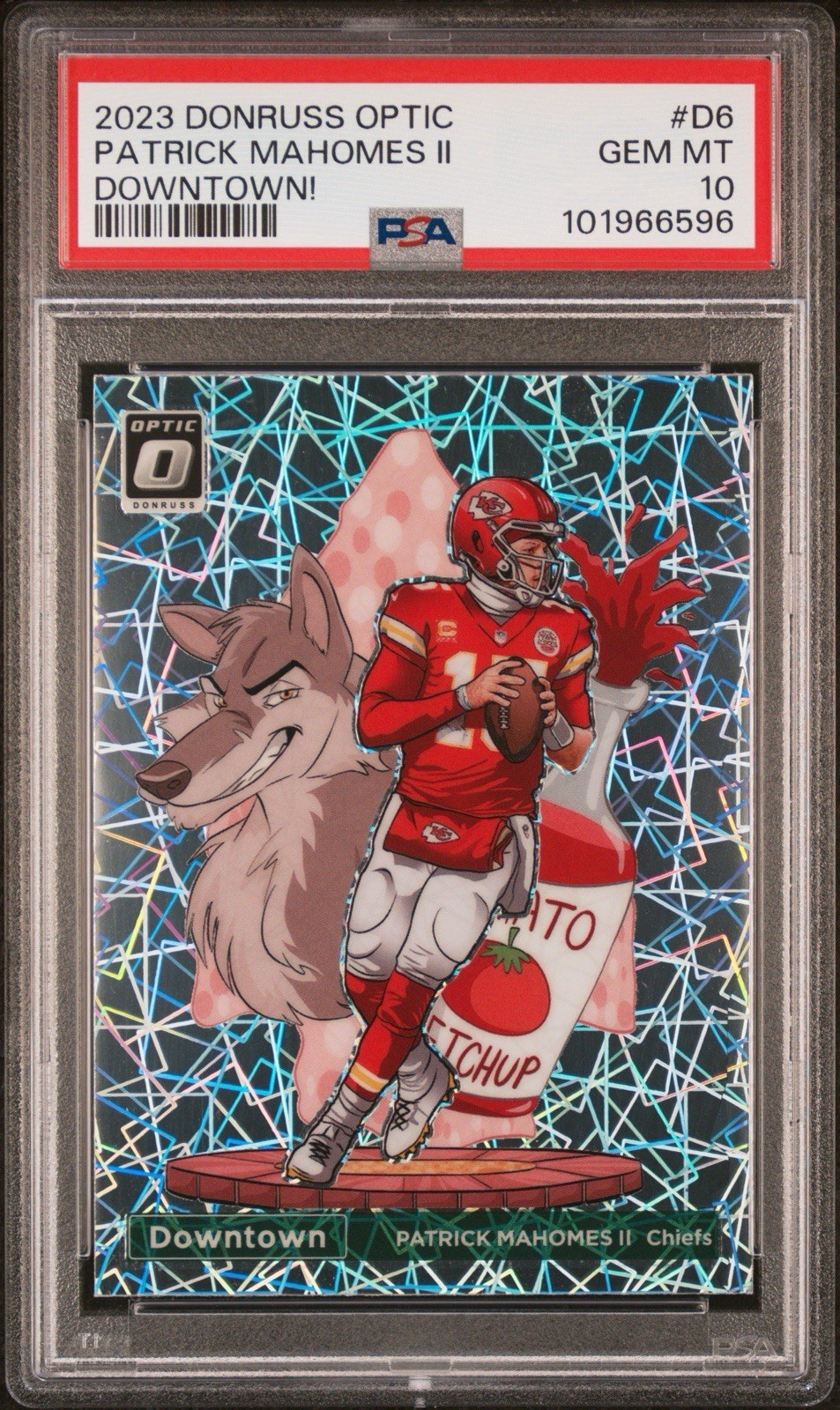 Patrick Mahomes Downtown PSA 10 GEM MINT 2023 Donruss Optic SSP