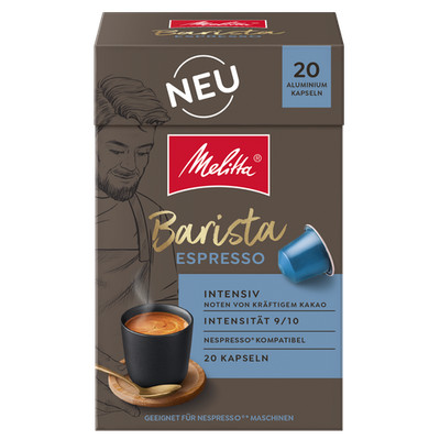 Melitta Barista Espresso Kapseln, Nespresso  kompatibel, 100 oder 200 Stück